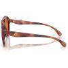 imageCOACH Womens Hc8406u Sculpted C Hardware Universal Fit Aviator SunglassesCaramel TortoiseBrown Solid