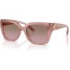 imageCOACH Womens Hc8408f Maxi C Hardware Low Bridge Fit Square SunglassesMilky BuffBrown Rose Gradient