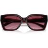 imageCOACH Womens Hc8408f Maxi C Hardware Low Bridge Fit Square SunglassesMilky BurgundyBerry Gradient