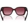 imageCOACH Womens Hc8408f Maxi C Hardware Low Bridge Fit Square SunglassesMilky BurgundyBerry Gradient