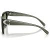 imageCOACH Womens Hc8408f Maxi C Hardware Low Bridge Fit Square SunglassesMilky MossMoss Aqua Gradient
