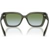 imageCOACH Womens Hc8408f Maxi C Hardware Low Bridge Fit Square SunglassesMilky MossMoss Aqua Gradient