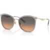 imageCOACH Womens Square Metal Frame SunglassesLight GoldDoveSmokey Peach Gradient