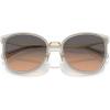 imageCOACH Womens Square Metal Frame SunglassesLight GoldDoveSmokey Peach Gradient