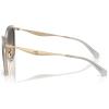 imageCOACH Womens Square Metal Frame SunglassesLight GoldDoveSmokey Peach Gradient