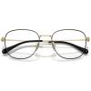 imageCoach Mens Hc5163 Square Prescription Eyewear FramesLight Gold Satin ColorBlackDemo Lens
