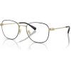 imageCoach Mens Hc5163 Square Prescription Eyewear FramesLight Gold Satin ColorBlackDemo Lens