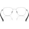 imageCoach Mens Hc5163 Square Prescription Eyewear FramesSilver Satin ColorDemo Lens