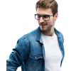 imageCoach Mens Hc6228u Universal Fit Square Prescription Eyewear FramesBlackDemo Lens