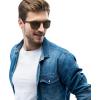 imageCoach Mens Hc8367u Universal Fit Square SunglassesDark TortoiseBrown Solid
