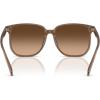 imageCoach Womens HC8413BD Square Sunglasses Milky BrownBrown Gradient 58 mm