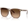 imageCoach Womens HC8413BD Square Sunglasses Milky BrownBrown Gradient 58 mm
