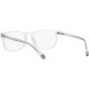 imageCoach Womens Hc6166u Universal Fit Rectangular Prescription Eyewear FramesCrystalDemo Lens