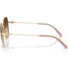 imageCoach Womens Hc7175 Butterfly SunglassesShiny Light GoldBrown Gradient