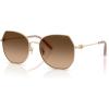 imageCoach Womens Hc7175 Butterfly SunglassesShiny Light GoldBrown Gradient