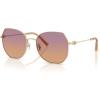 imageCoach Womens Hc7175 Butterfly SunglassesShiny Light GoldBurgundy Sunset Gradient