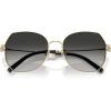imageCoach Womens Hc7175 Butterfly SunglassesShiny Light GoldGrey Gradient