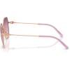 imageCoach Womens Hc7175 Butterfly SunglassesShiny Rose GoldPurple Blue Gradient