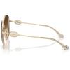 imageCoach Womens Hc7176b Round SunglassesShiny Light GoldFawnBrown Gradient