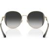 imageCoach Womens Hc7176b Round SunglassesShiny Light GoldSmokeGrey Gradient