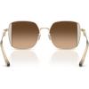 imageCoach Womens Hc7177b Square SunglassesShiny Light GoldFawnBrown Gradient