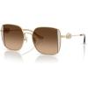 imageCoach Womens Hc7177b Square SunglassesShiny Light GoldFawnBrown Gradient