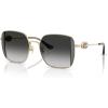 imageCoach Womens Hc7177b Square SunglassesShiny Light GoldSmokeGrey Gradient