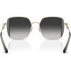 imageCoach Womens Hc7177b Square SunglassesShiny Light GoldSmokeGrey Gradient