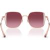 imageCoach Womens Hc7177b Square SunglassesShiny Rose GoldRoseBerry Gradient