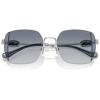 imageCoach Womens Hc7177b Square SunglassesShiny SilverBlueBlue Gradient