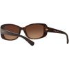 imageCoach Womens Hc8168 Rectangular SunglassesDark TortoiseBrown Gradient
