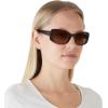 imageCoach Womens Hc8168 Rectangular SunglassesDark TortoiseBrown Gradient
