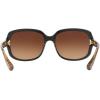 imageCoach Womens Hc8169 Square SunglassesBlackBrown Gradient