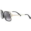 imageCoach Womens Hc8280u Universal Fit Square SunglassesBlackGrey Gradient