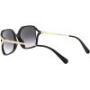 imageCoach Womens Hc8280u Universal Fit Square SunglassesBlackGrey Gradient