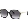imageCoach Womens Hc8280u Universal Fit Square SunglassesBlackGrey Gradient