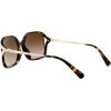 imageCoach Womens Hc8280u Universal Fit Square SunglassesDark TortoiseBrown Gradient