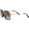 imageCoach Womens Hc8280u Universal Fit Square SunglassesDark TortoiseBrown Gradient