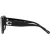 imageCoach Womens Hc8352 Square SunglassesBlackGrey Gradient