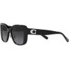 imageCoach Womens Hc8352 Square SunglassesBlackGrey Gradient