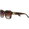imageCoach Womens Hc8352 Square SunglassesDark TortoiseDark Brown Gradient
