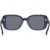 imageCoach Womens Hc8352 Square SunglassesTransparent BlueBlue Solid