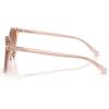 imageCoach Womens Hc8361f Low Bridge Fit Square SunglassesSakura Transparent PinkBrown Pink Gradient