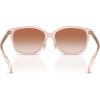 imageCoach Womens Hc8361f Low Bridge Fit Square SunglassesSakura Transparent PinkBrown Pink Gradient