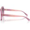 imageCoach Womens Hc8395f Low Bridge Fit Square SunglassesAmethystPink GradientPurple Gradient