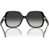 imageCoach Womens Hc8395f Low Bridge Fit Square SunglassesBlackGrey Gradient