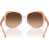 imageCoach Womens Hc8395f Low Bridge Fit Square SunglassesSaddleDusty Rose GradientBrown Gradient