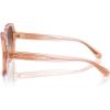 imageCoach Womens Hc8395f Low Bridge Fit Square SunglassesSaddleDusty Rose GradientBrown Gradient