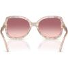 imageCoach Womens Hc8410u Universal Fit Butterfly SunglassesTransparentFloral FieldPurple Pink Gradient