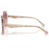 imageCoach Womens Hc8410u Universal Fit Butterfly SunglassesTransparentFloral FieldPurple Pink Gradient